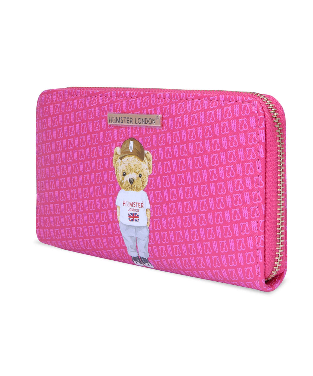 Hamster London Ted H Limited Edition Wallet Hot Pink