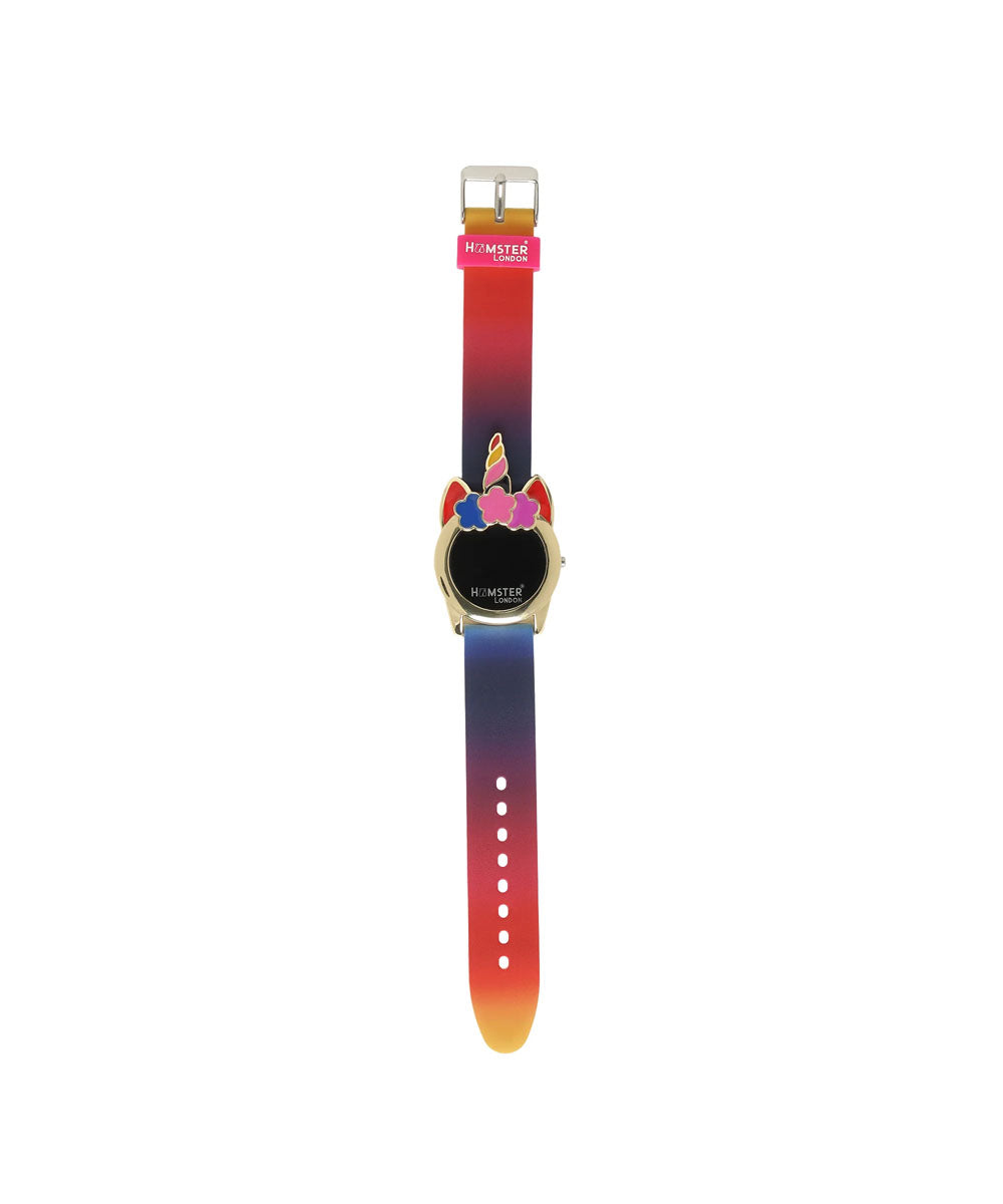 Hamster London Unicorn Princess Metal Flurry Pink Watch