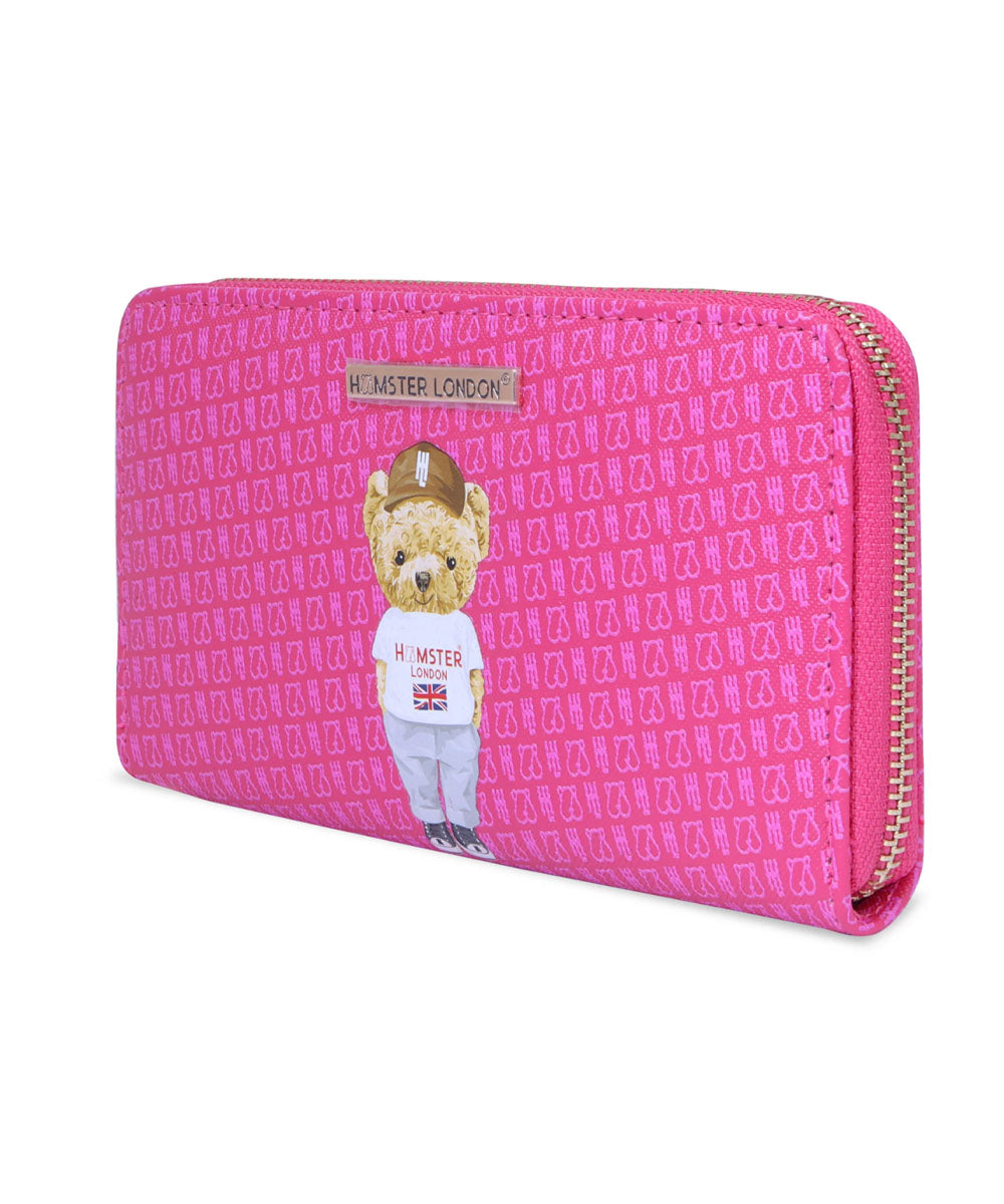 Hamster London Ted H Limited Edition Wallet Hot Pink