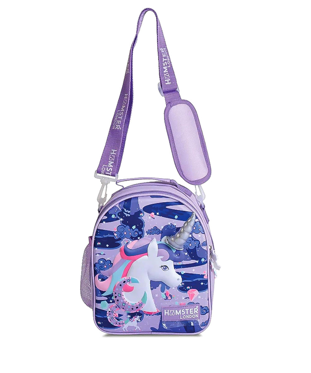 Hamster London Unicorn Backpack Gift Set with Mini Backpack, Unicorn Sipper & Hair Clip – Lavender