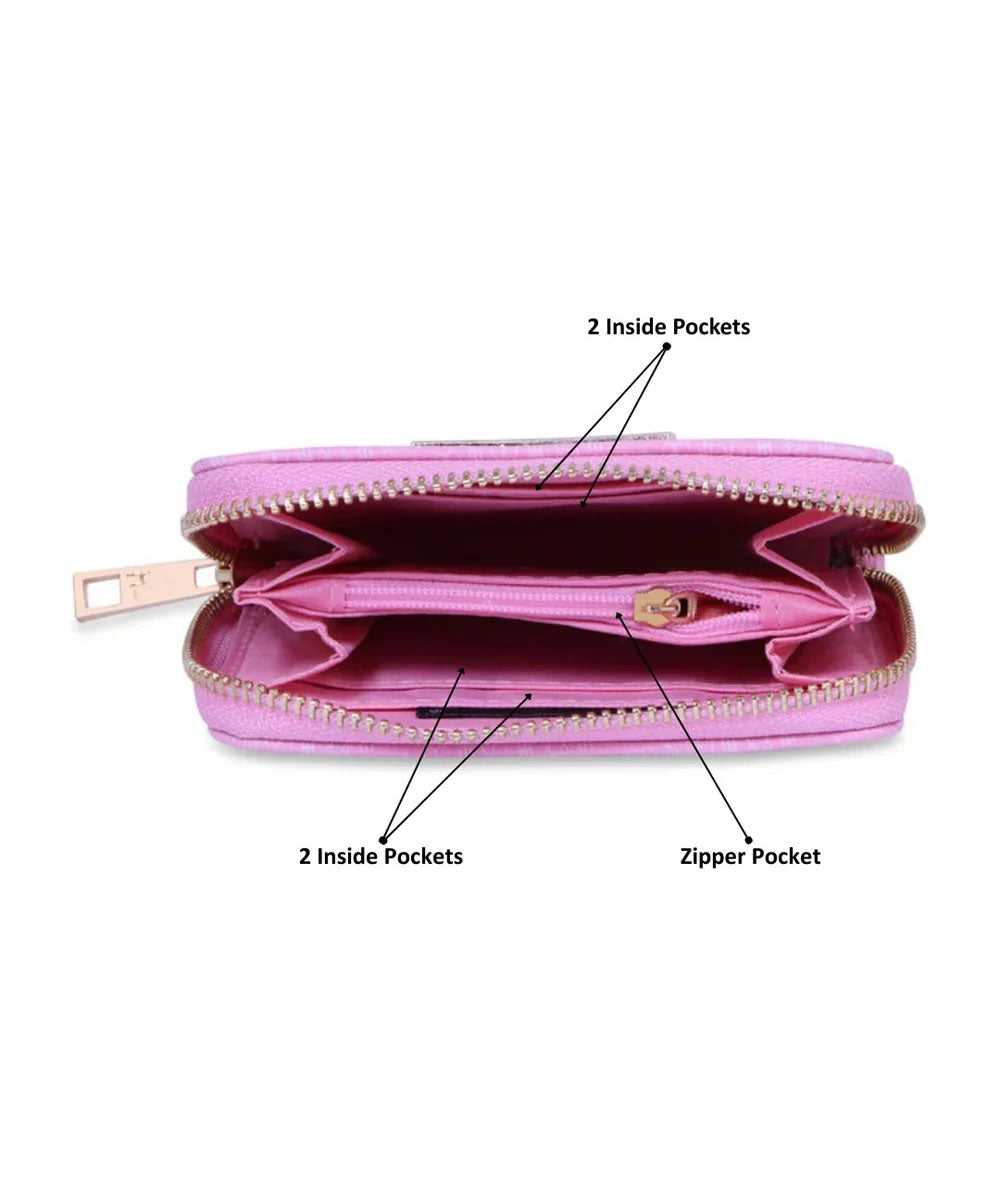 Hamster London TED H Limited Collection Small Wallet Light Pink