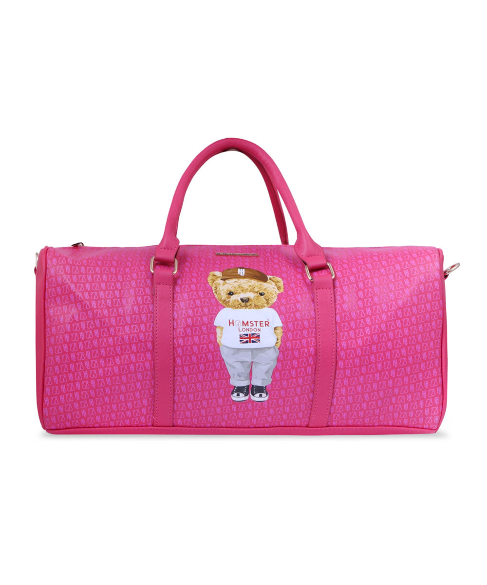 Hamster London Ted H Limited Edition PU Duffle Hot Pink