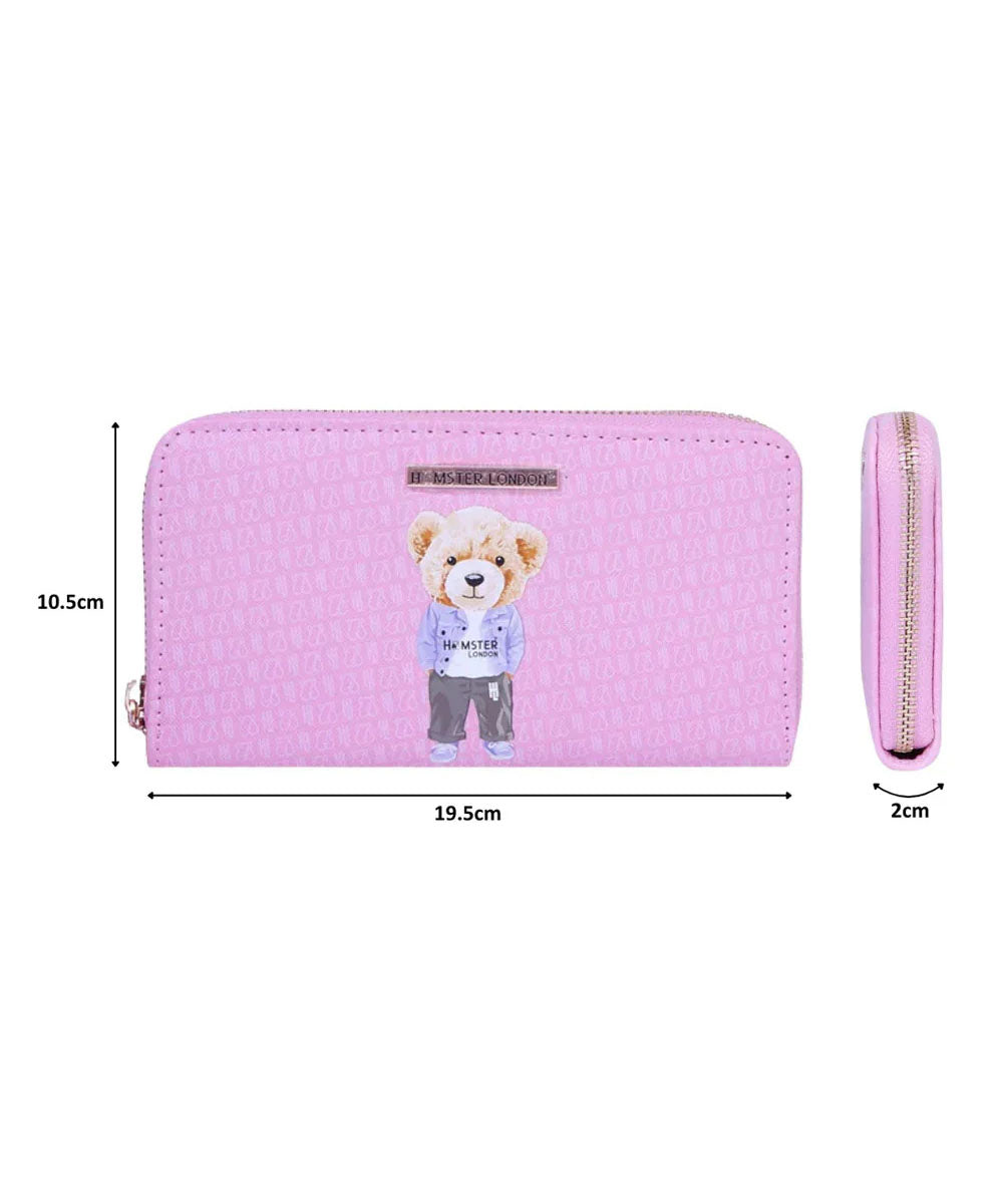 Hamster London Ted H Limited Edition Wallet Light Pink