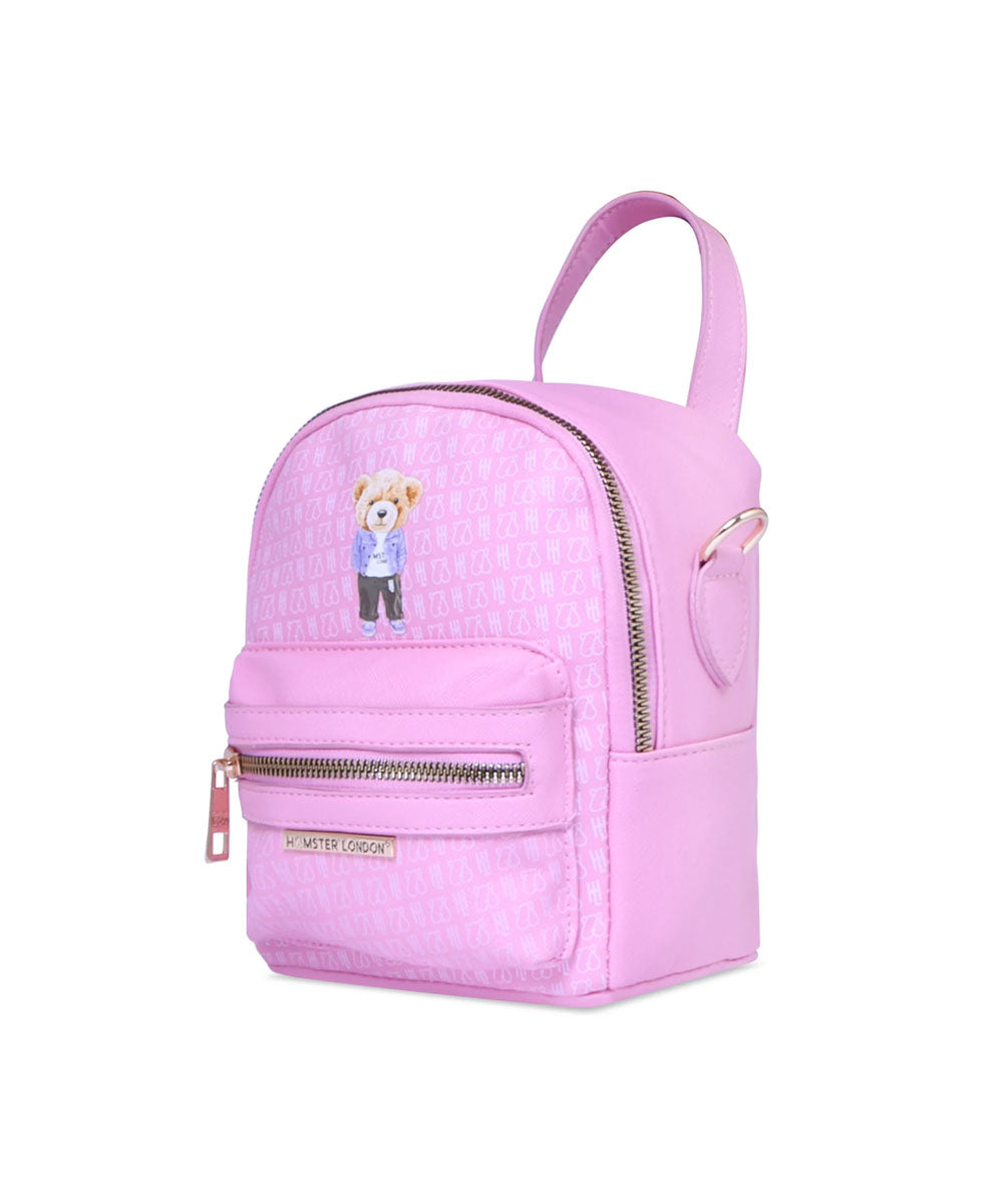 Hamster London Ted H Limited Edition Mini Satchel Bag Light Pink