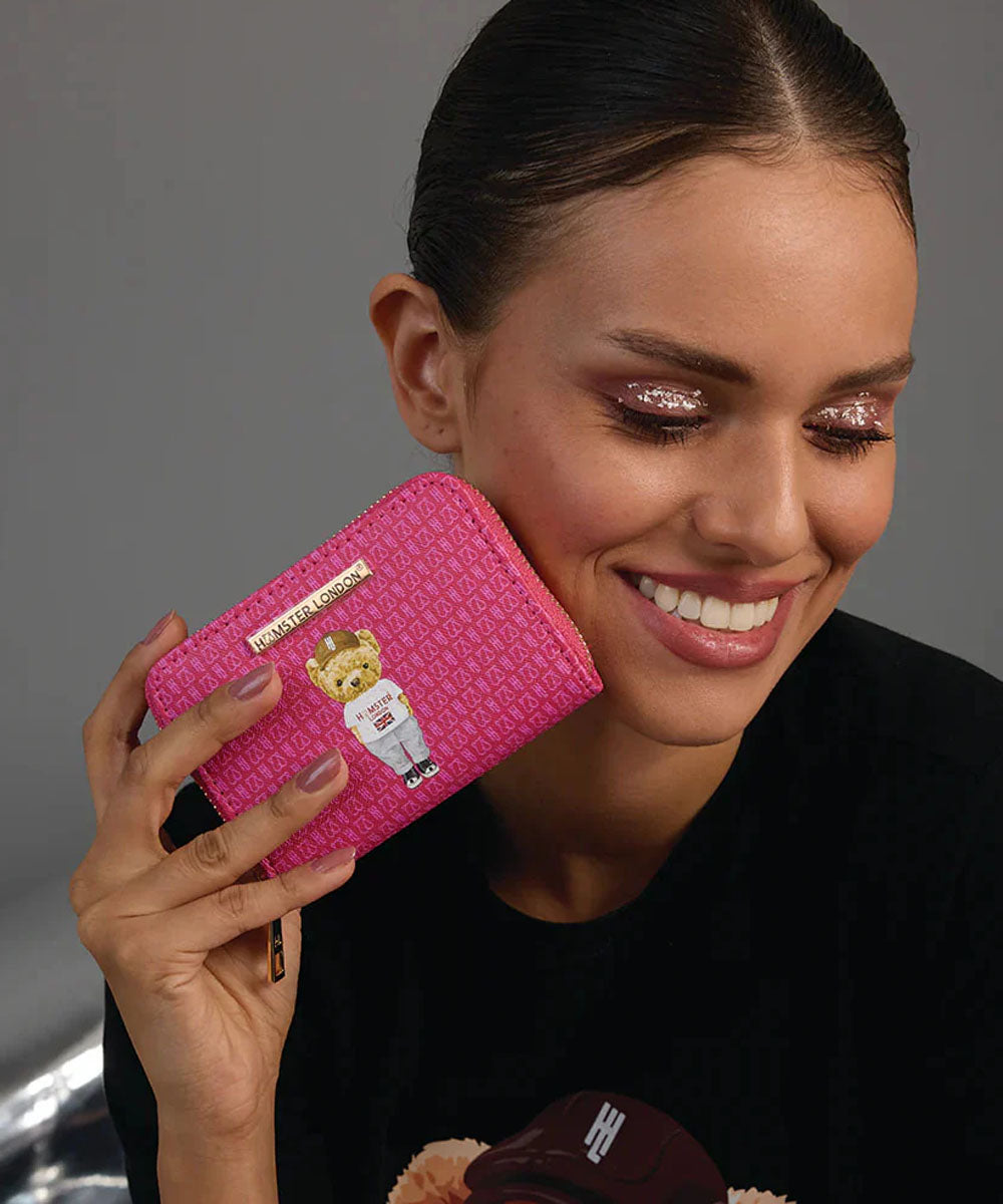 Hamster London TED H Limited Collection Small Wallet Hot Pink