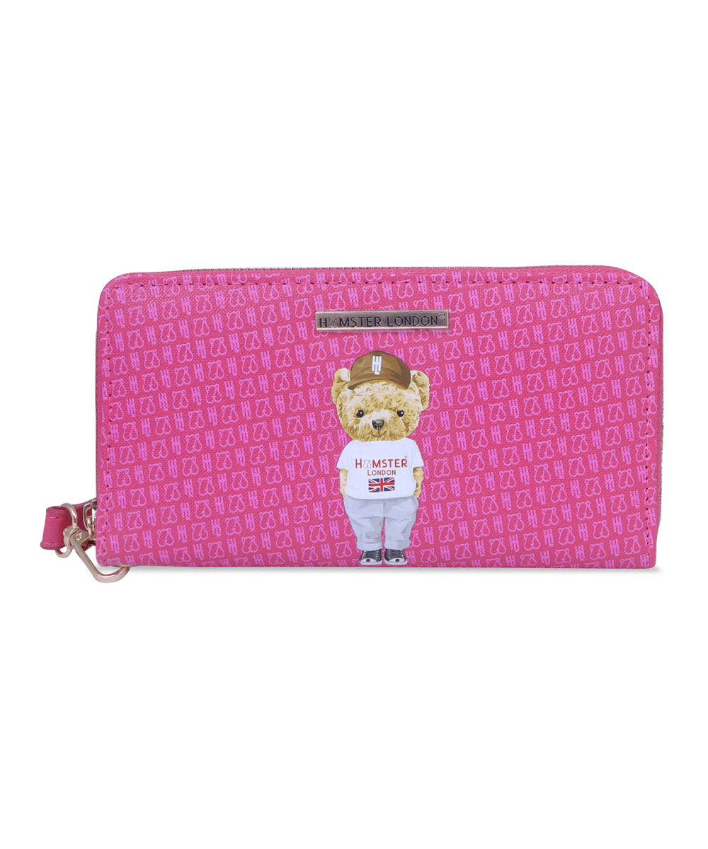 Hamster London Ted H Limited Edition Wallet Hot Pink
