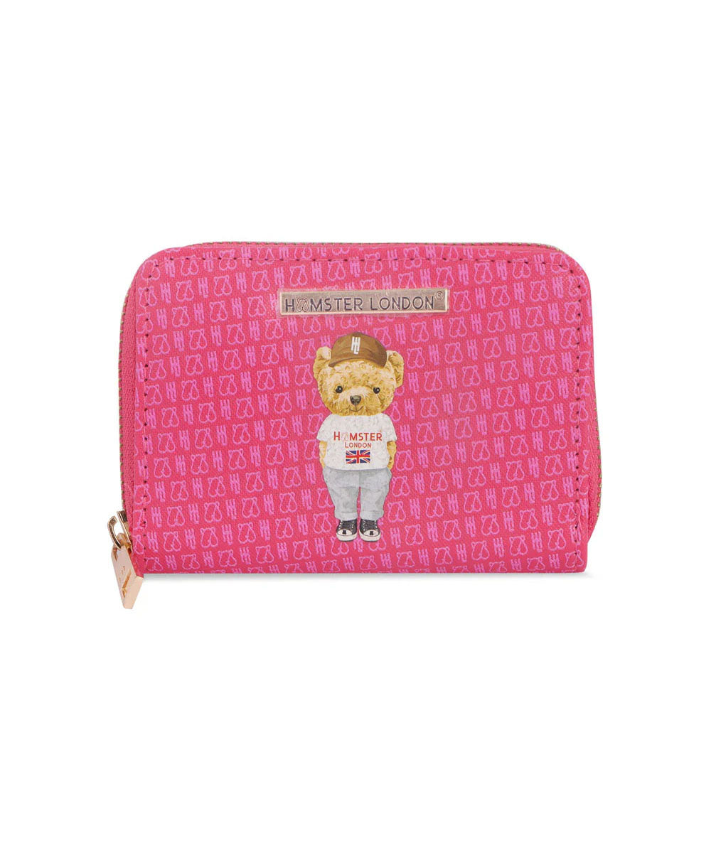 Hamster London TED H Limited Collection Small Wallet Hot Pink