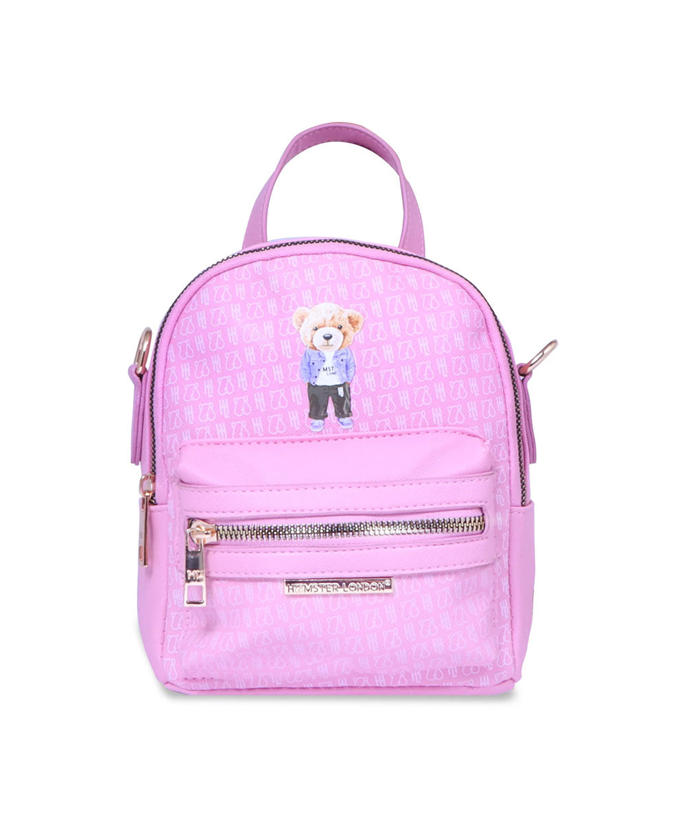 Hamster London Ted H Limited Edition Mini Satchel Bag Light Pink