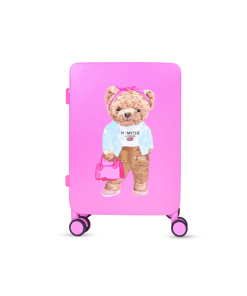 Hamster London Ted H Luggage Combo Hot Pink – 20in + 14in