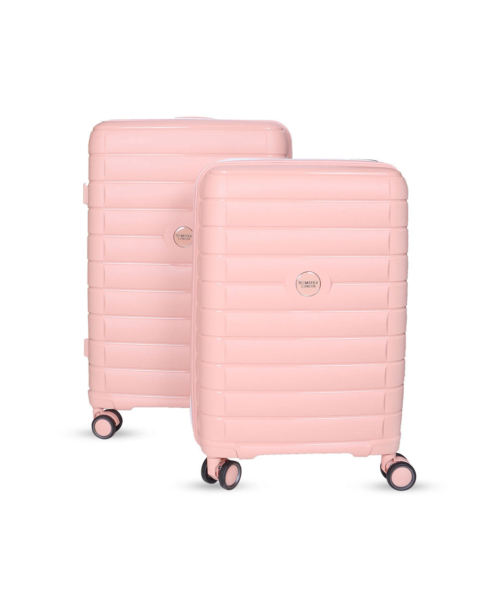 Hamster London Zero Weight Luggage Pink – Combo Set (24in + 20in)