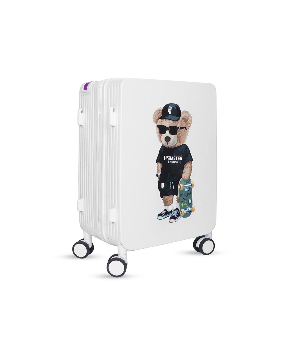 Hamster London Ted H Luggage Combo White – 20in + 14in