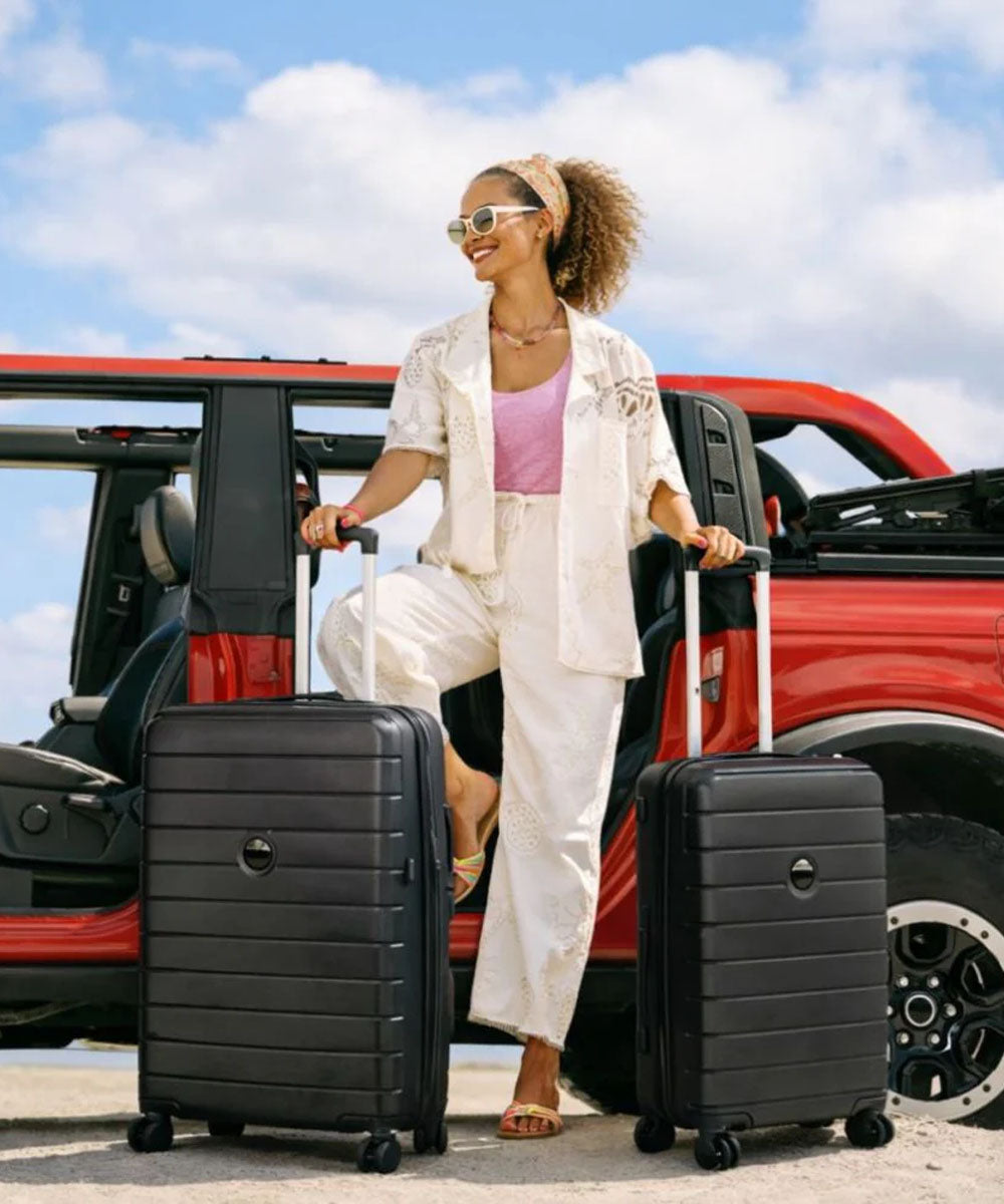 Hamster London Zero Weight Luggage Black – Combo Set (24in + 20in)