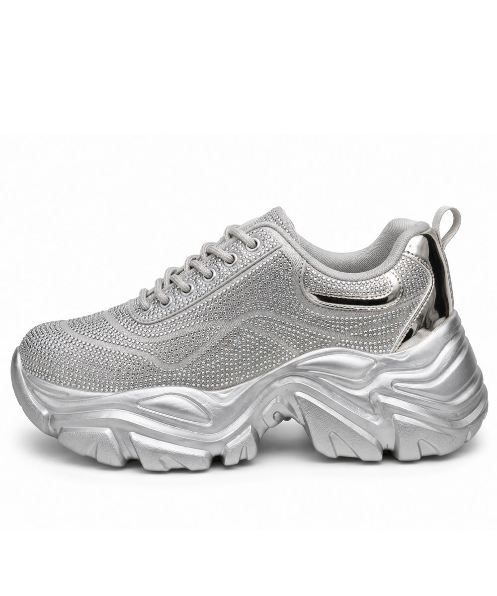 Hamster London Crystal Silver Sneakers