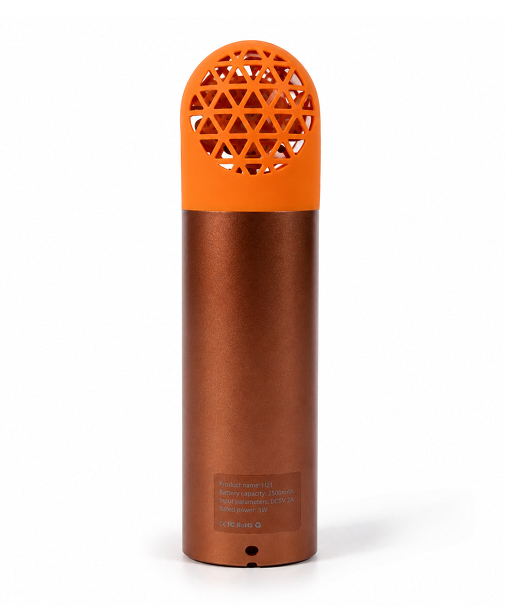Hamster London Cold Compress Handheld Fan – Metallic Orange