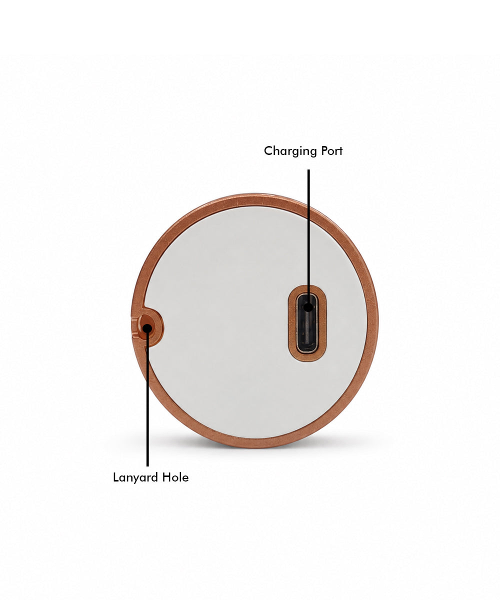 Hamster London Cold Compress Handheld Fan – Metallic Orange