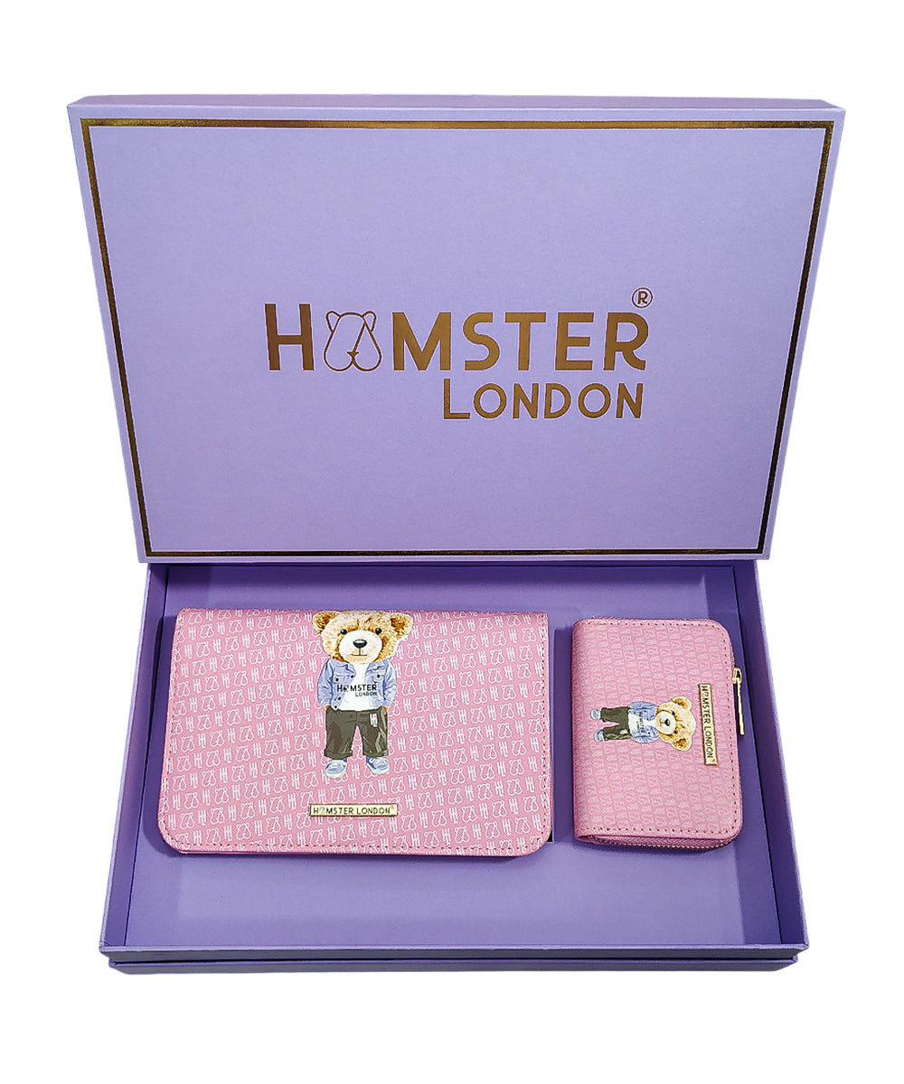 Hamster London limited edition Party Sling With Wallet Gift Pink Box