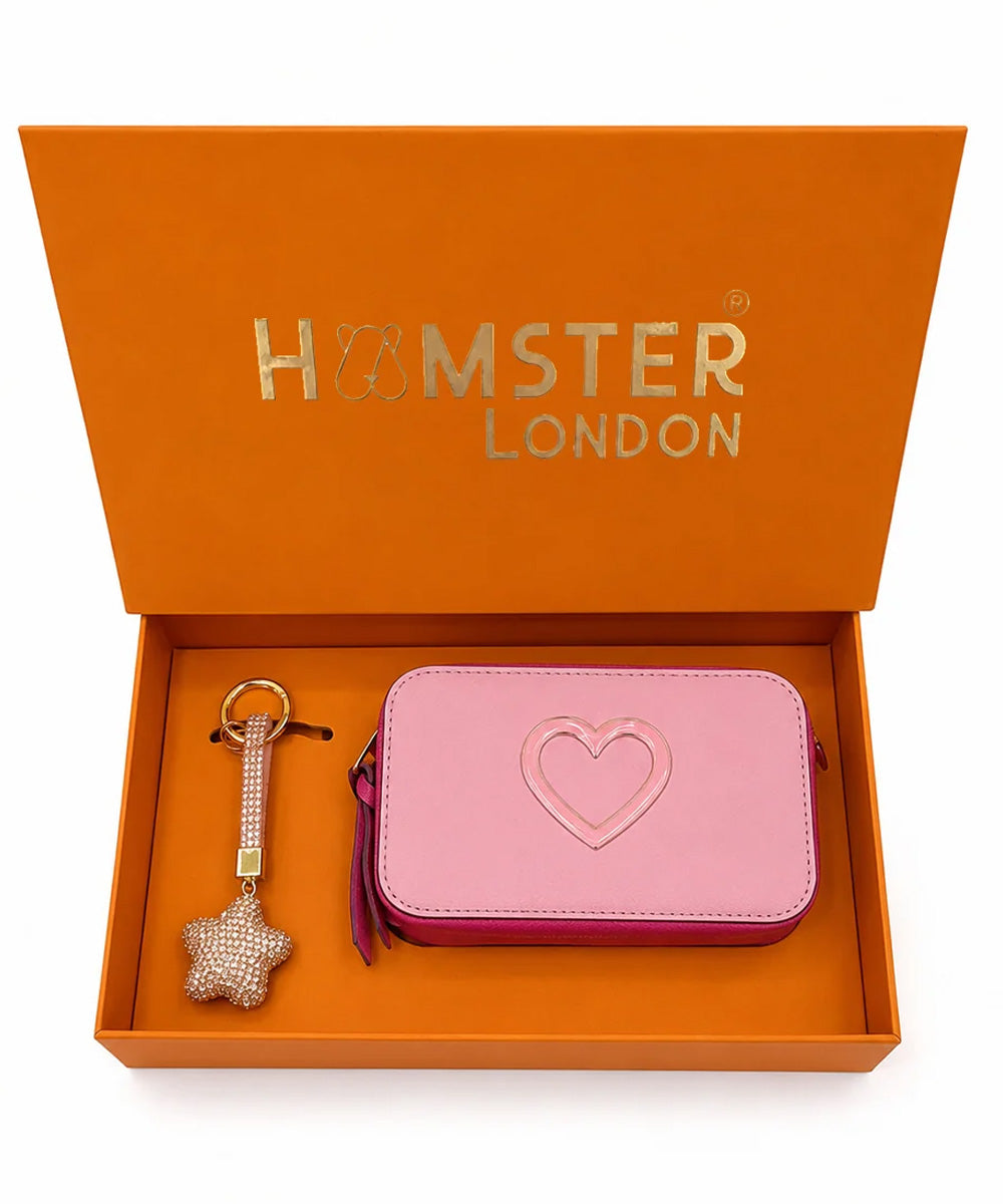Hamster London Pink Twist Sling & Charm Gift Box Set