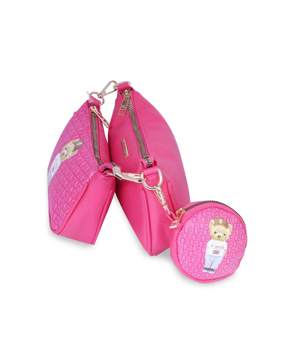 Hamster London Ted H Limited Edition Pouchette Sling Hot Pink