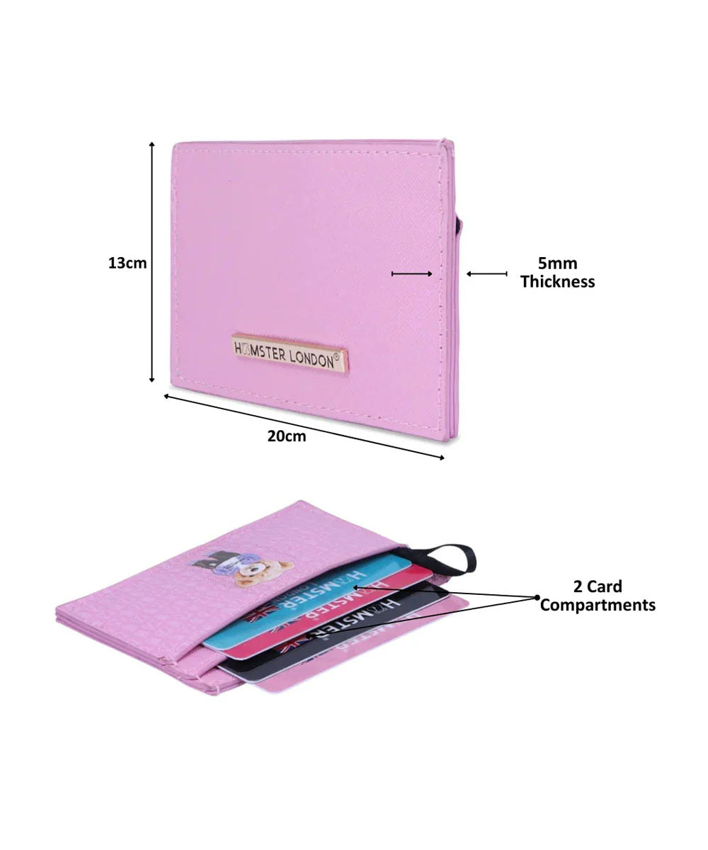 Hamster London Ted H Limited Edition Card Holder Light Pink