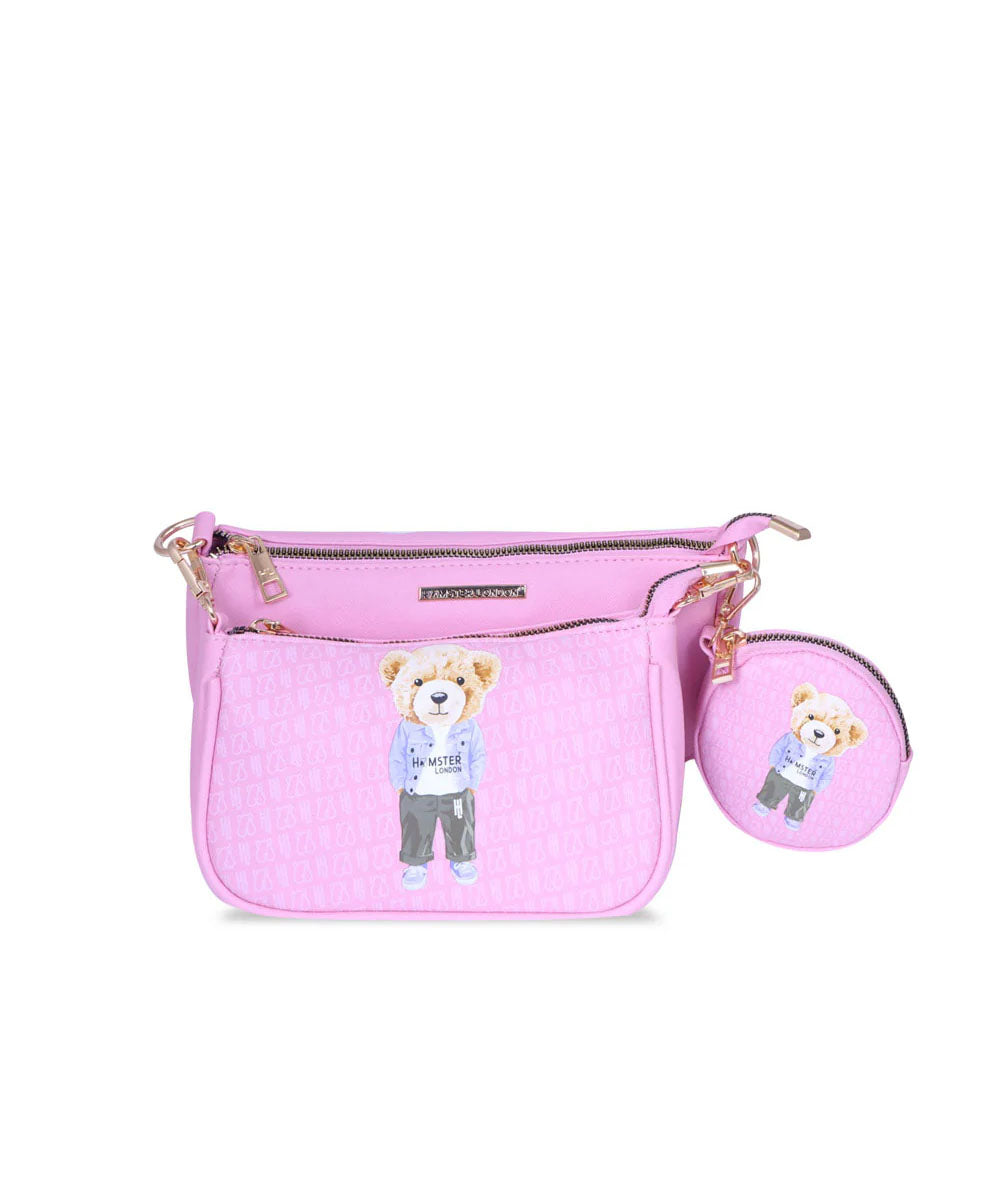 Hamster London Ted H Limited Edition Pouchette Sling Light Pink