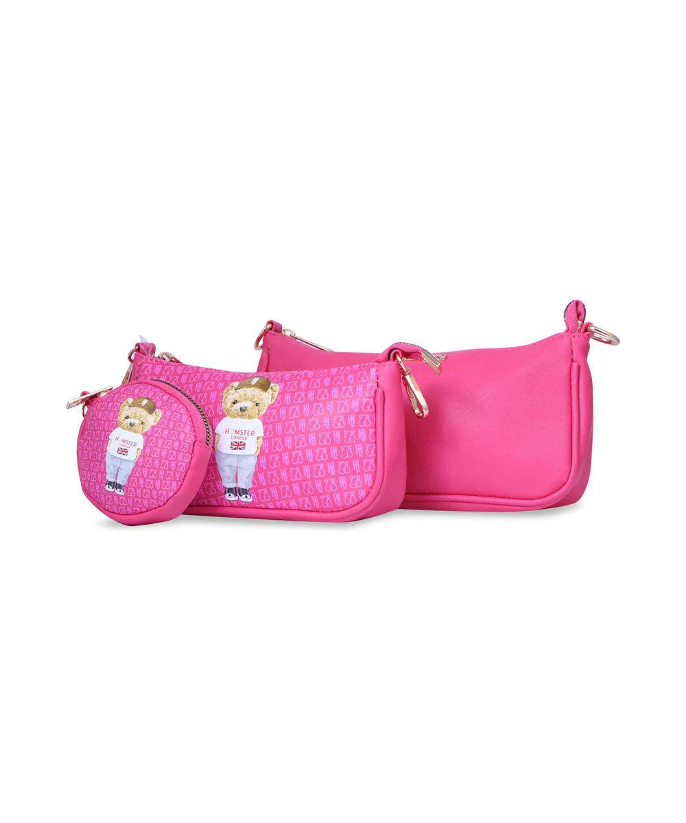Hamster London Ted H Limited Edition Pouchette Sling Hot Pink