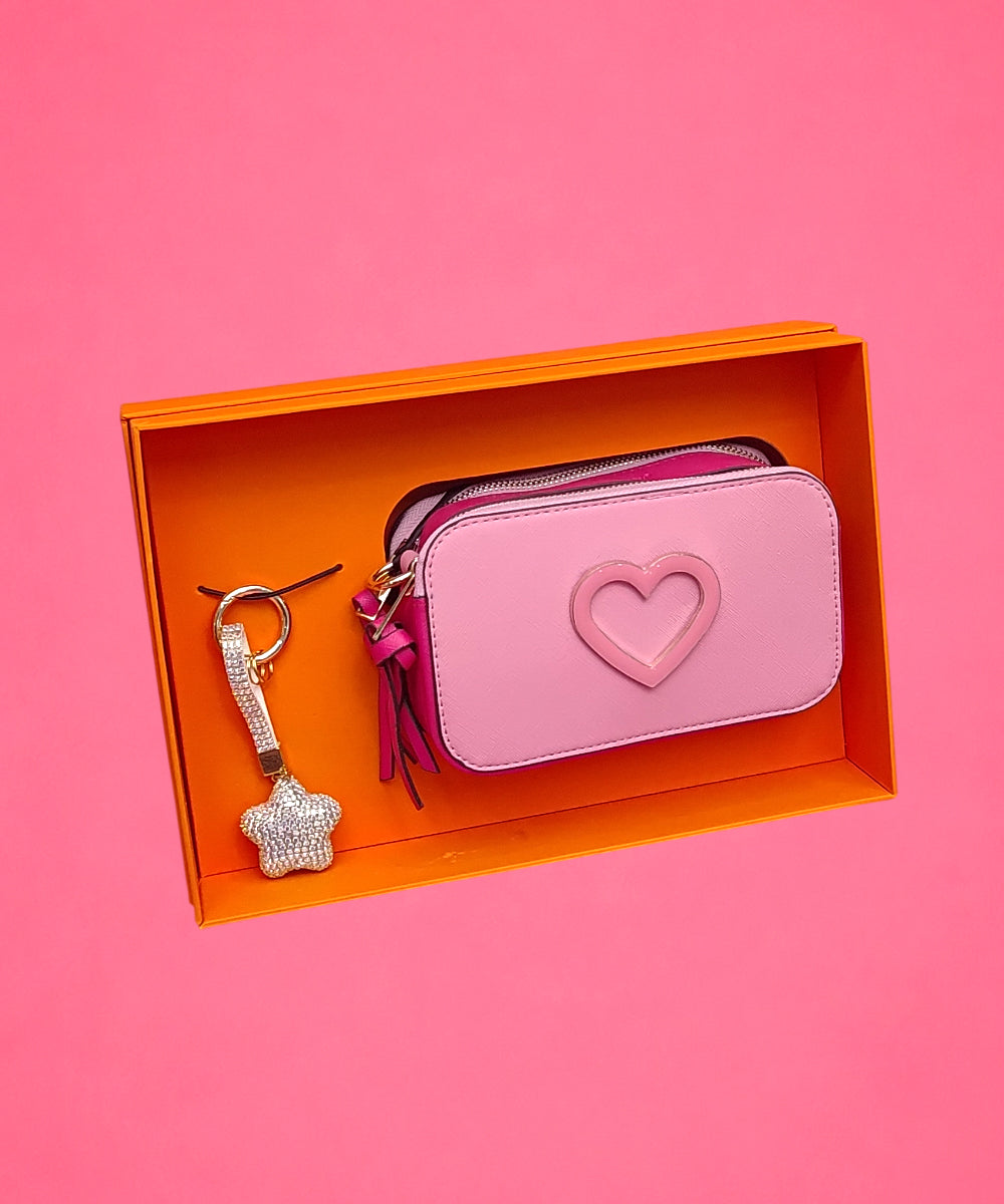 Hamster London Pink Twist Sling & Charm Gift Box Set