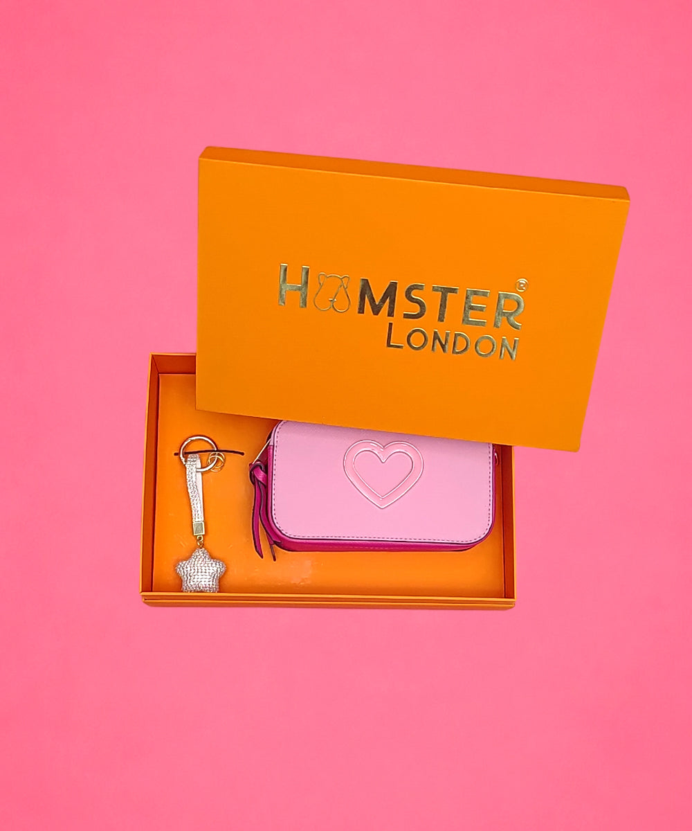 Hamster London Pink Twist Sling & Charm Gift Box Set