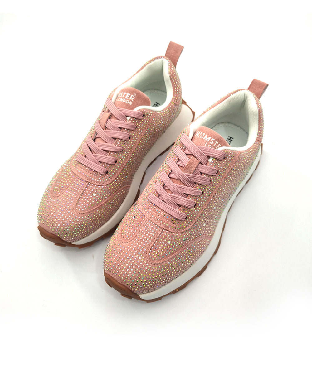 Hamster London Love Stone Pink Sneakers