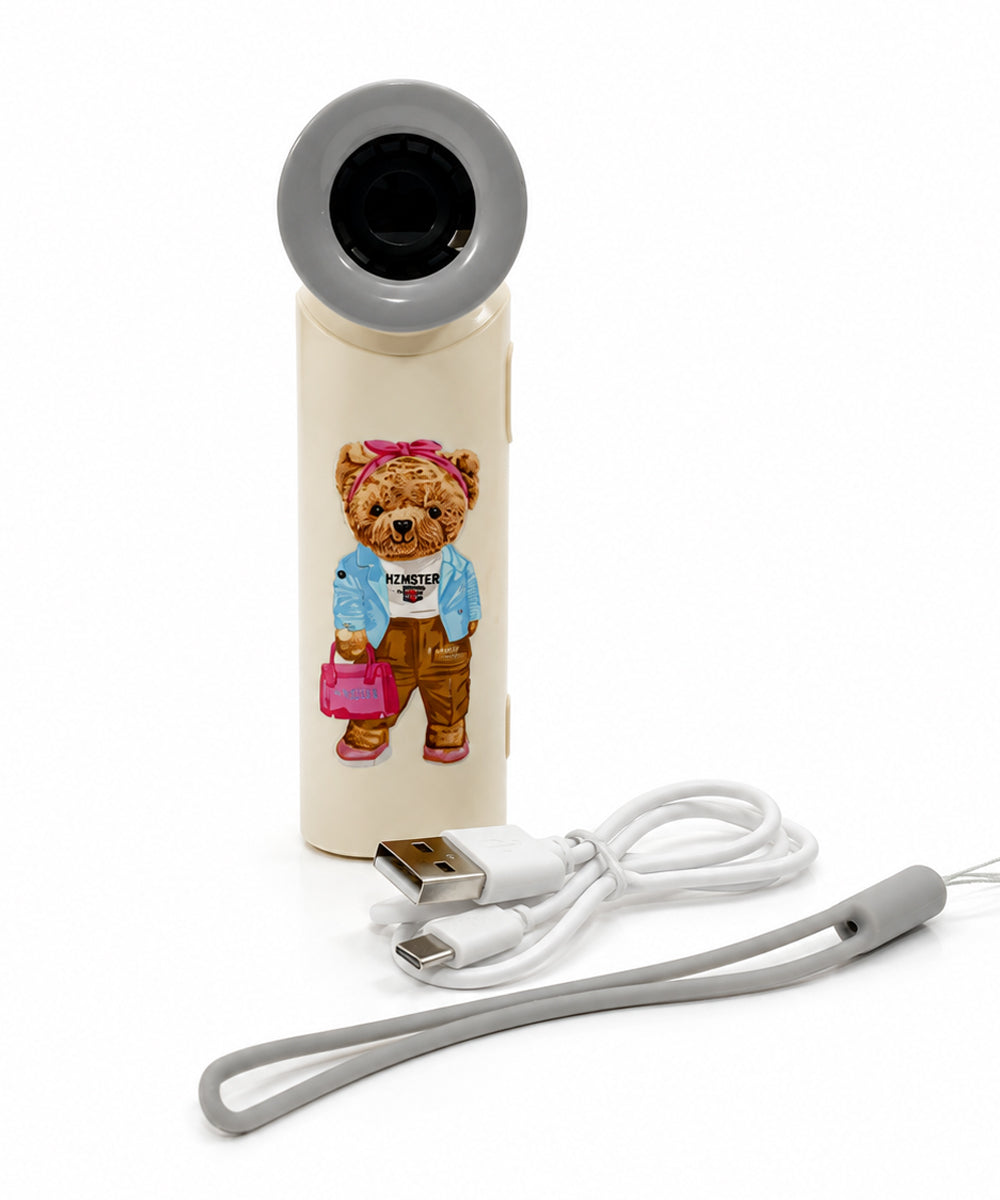 Hamster London Ted H Cool Handheld Fan – Off White