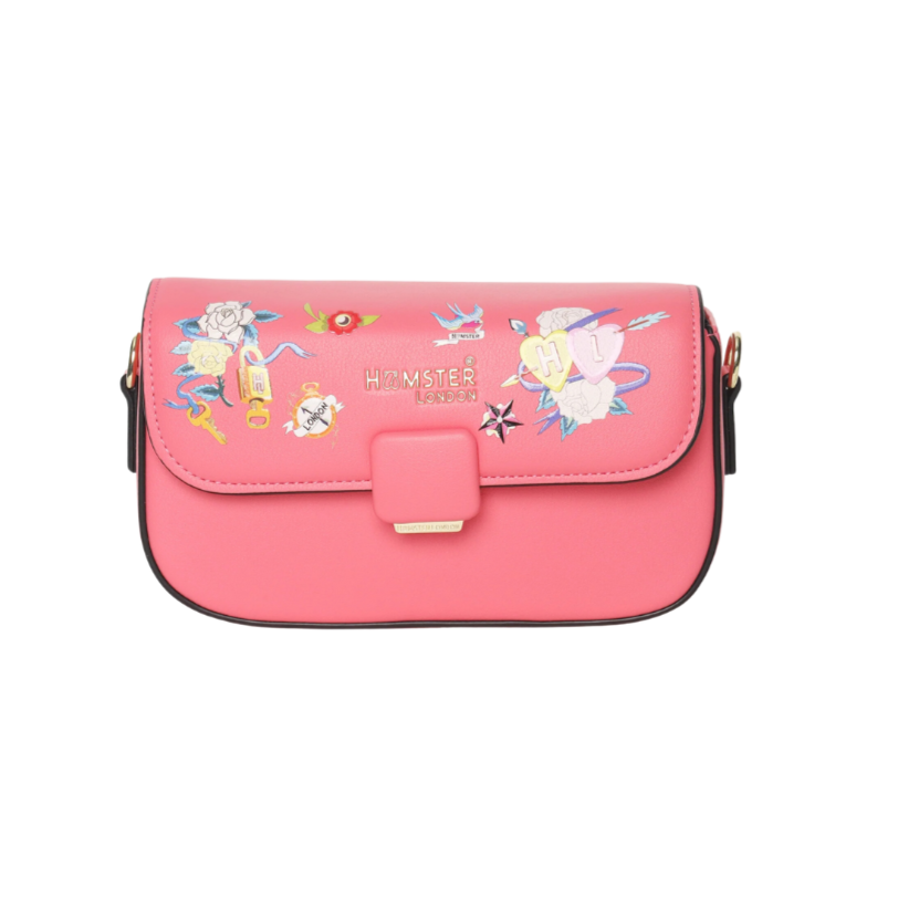 Hamster London Millionaire Victoria Crossbody Pink