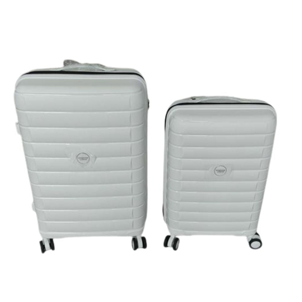 Hamster London Zero Weight Luggage White – Combo Set (24in + 20in)