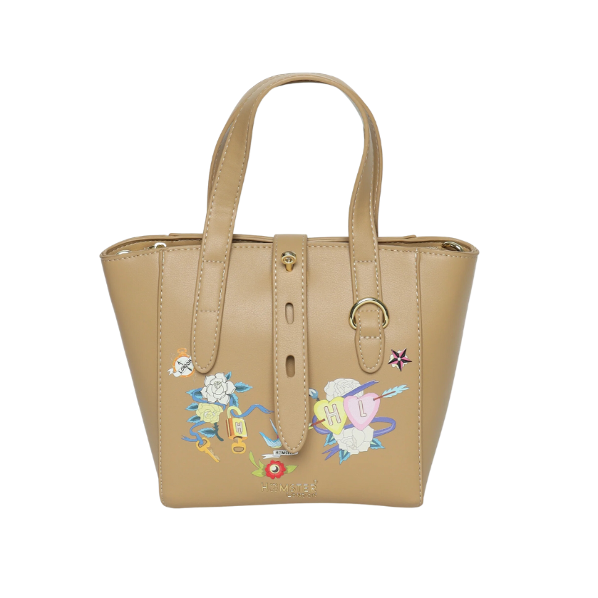 Hamster London Millionaire Victoria Handbag Nude