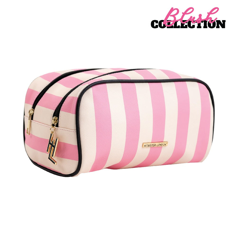 Hamster London Blush Double Zipper pouch