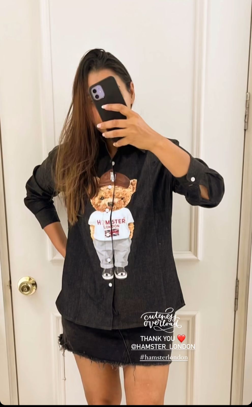 Hamster London Ted H Super Model Shirt Black