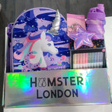 Hamster London Gift Hamper Magical Unicorn Sling Bag, Bottle, Filiner & Keychain