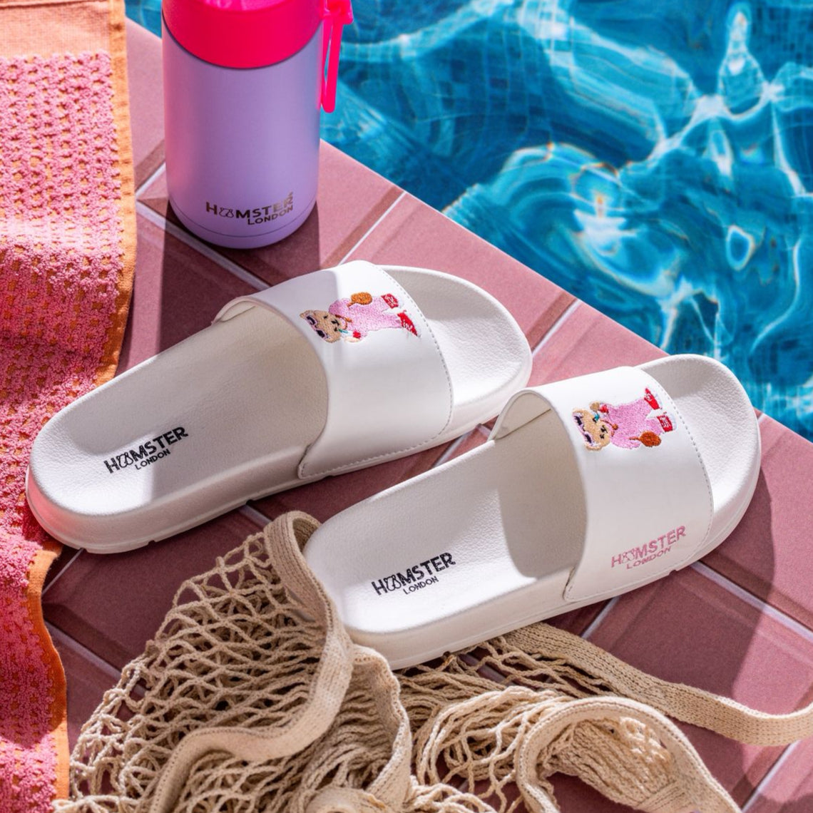Hamster London Ted H Coffee Run Slides White