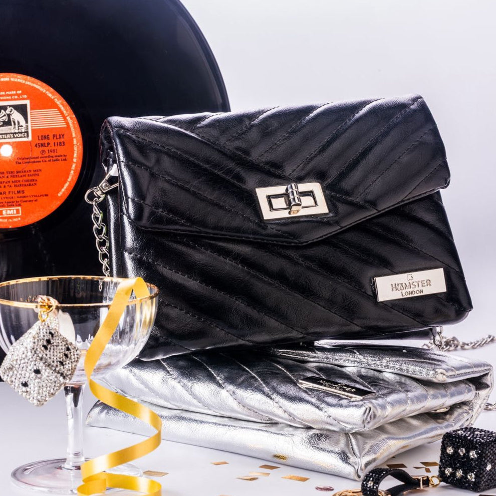 Hamster London Beverley Bea Crossbody Bag Black