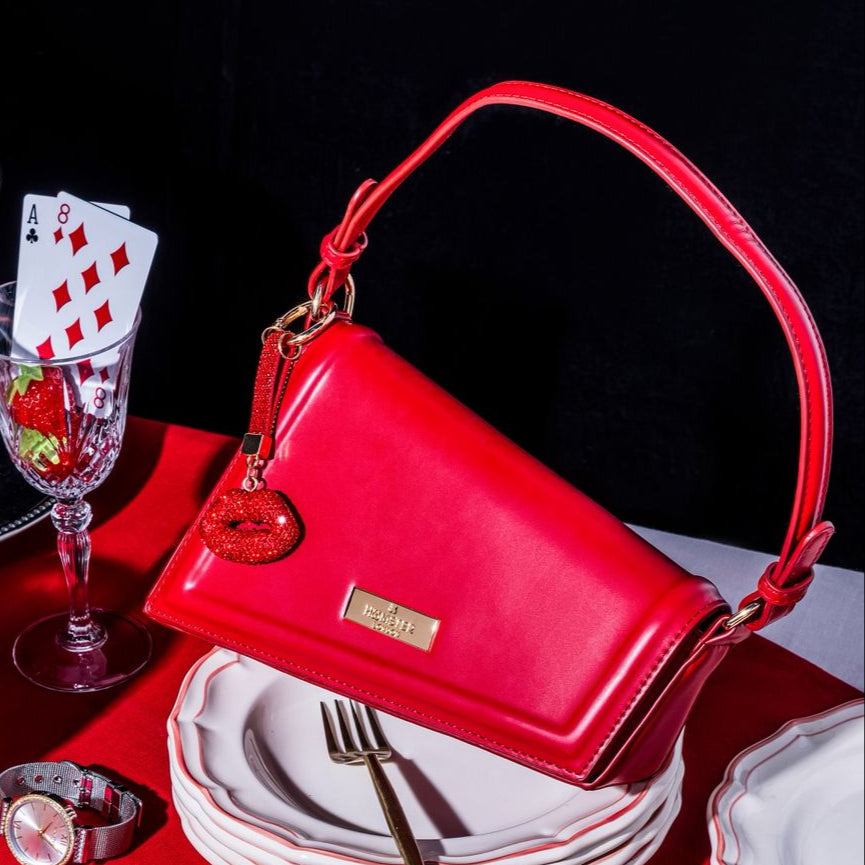 Hamster London Beverley Freefall Shoulder Bag Red