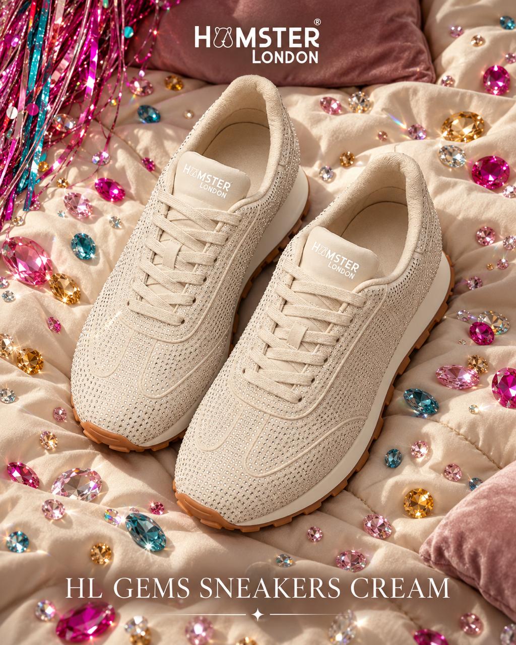 Hamster London Gems Sneaker – Cream
