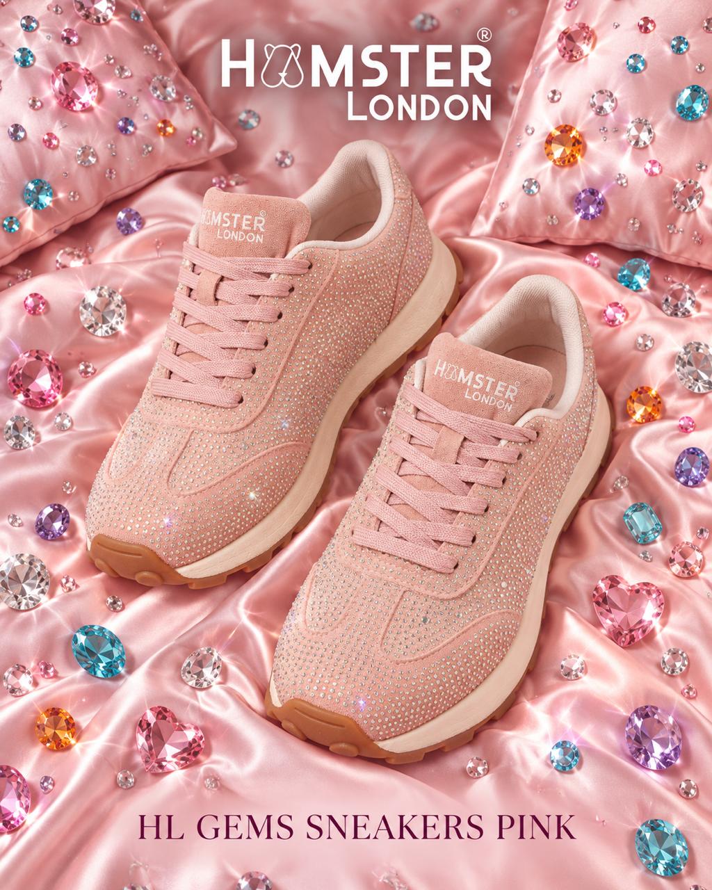 Hamster London Gems Sneaker – Blush Pink