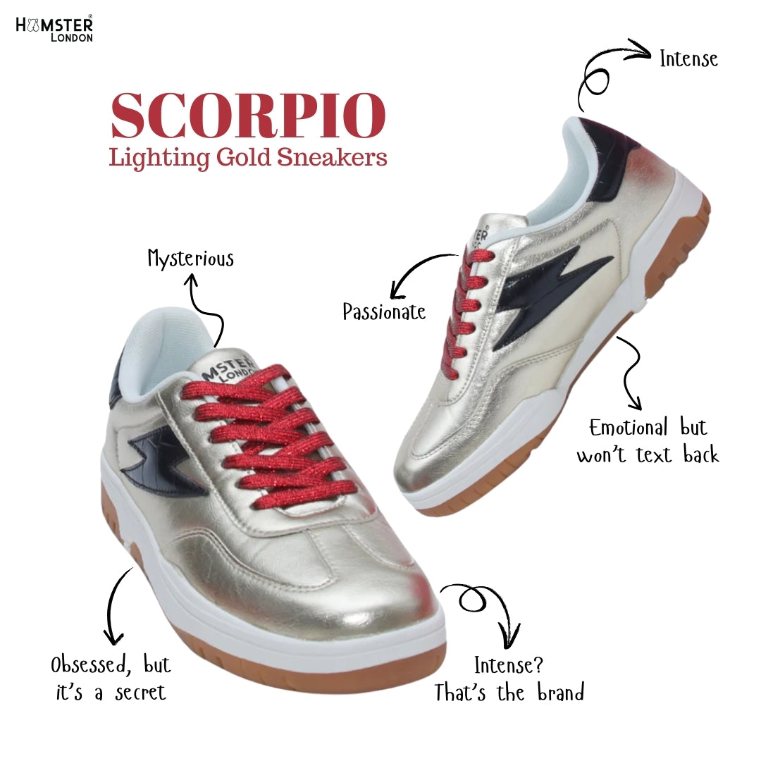 Hamster London Lighting Gold Sneakers
