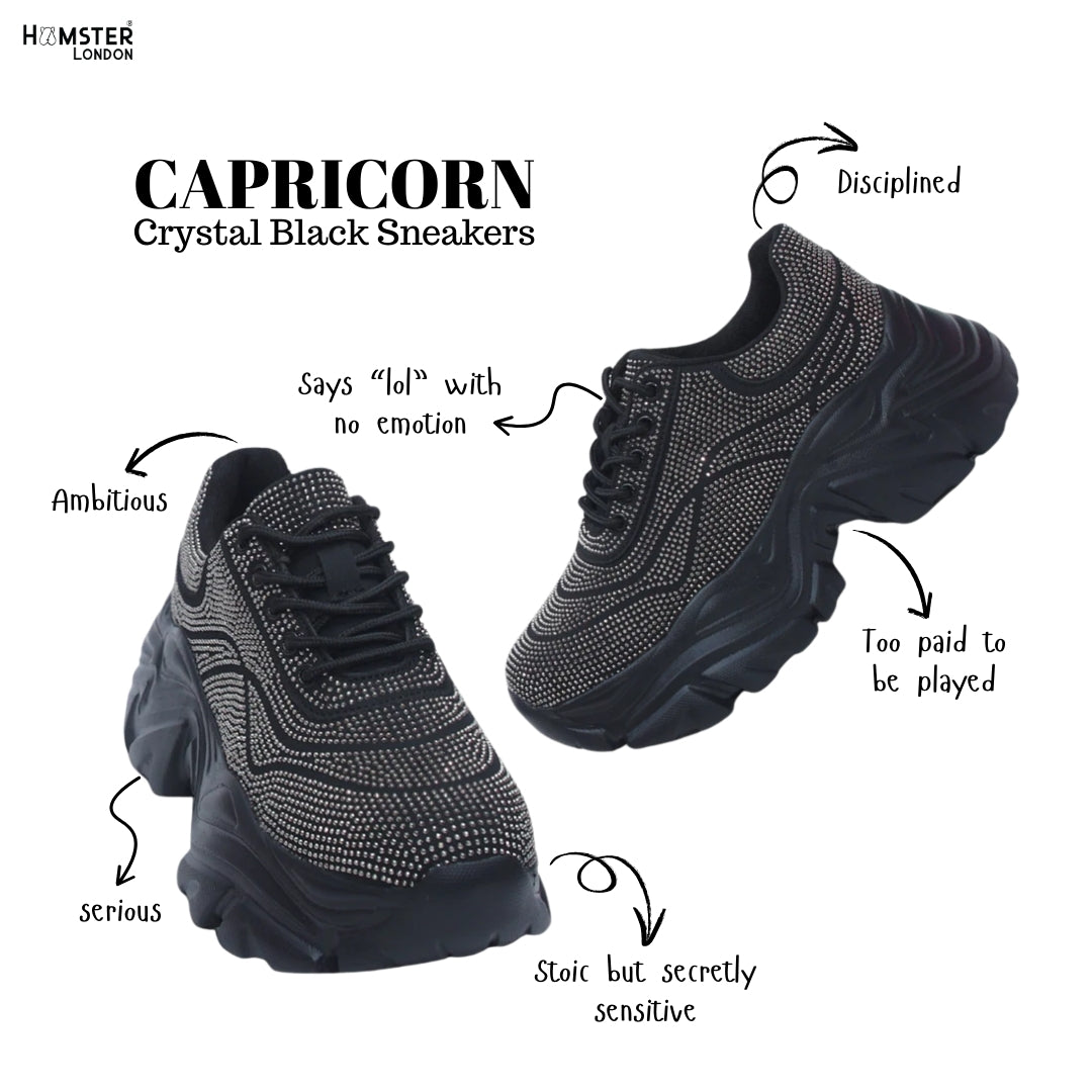 Hamster London Crystal Black Sneakers