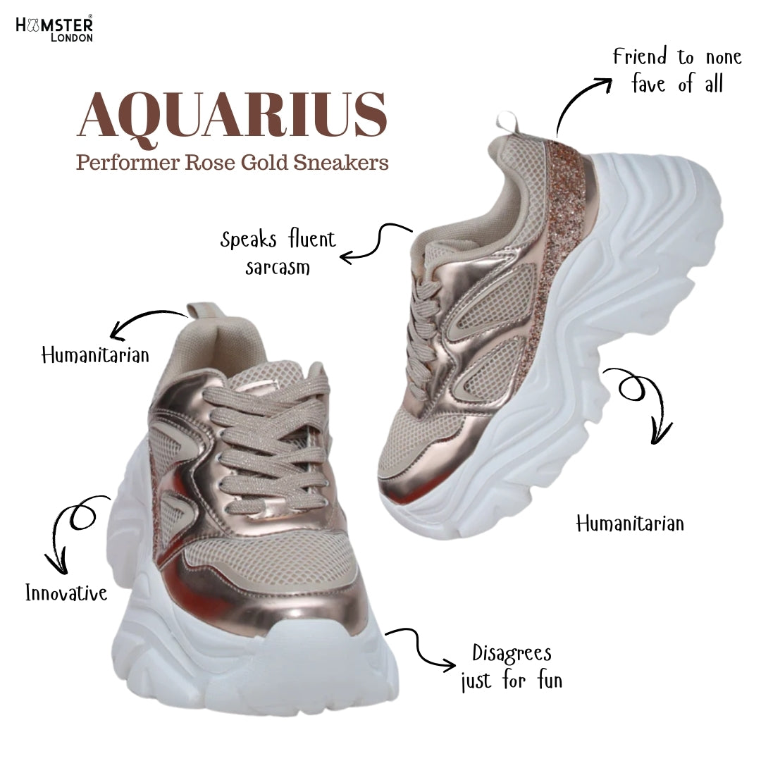 Hamster London Performer Rose Gold Sneakers