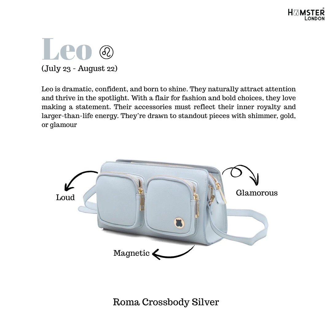 Hamster London Roma Crossbody Silver