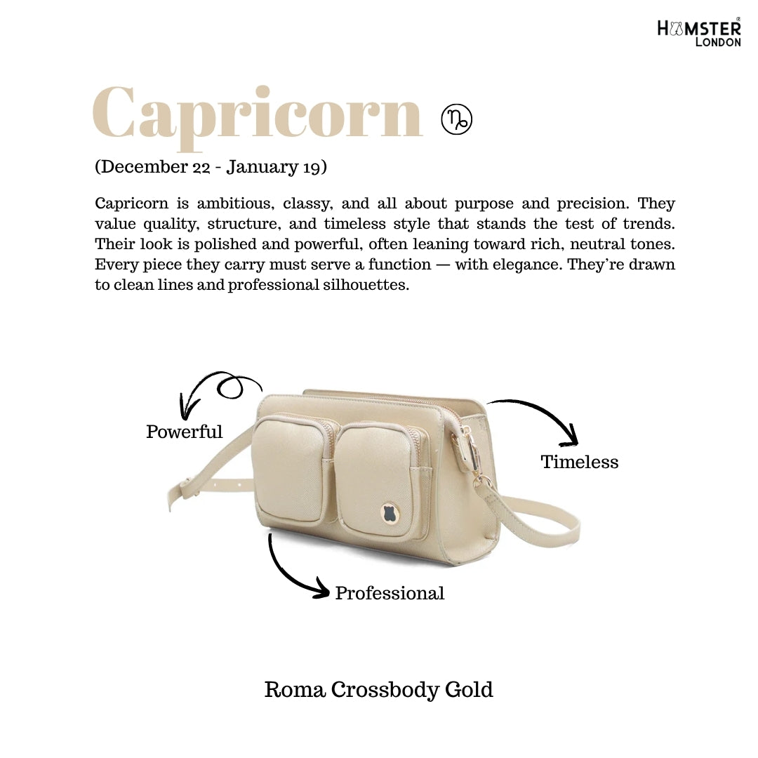 Hamster London Roma Crossbody Gold