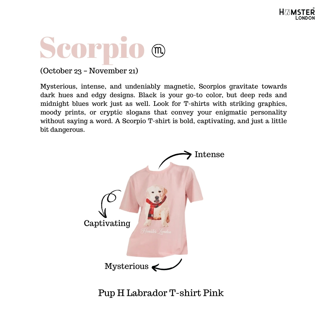 Hamster London Pup H Labrador T-shirt Pink
