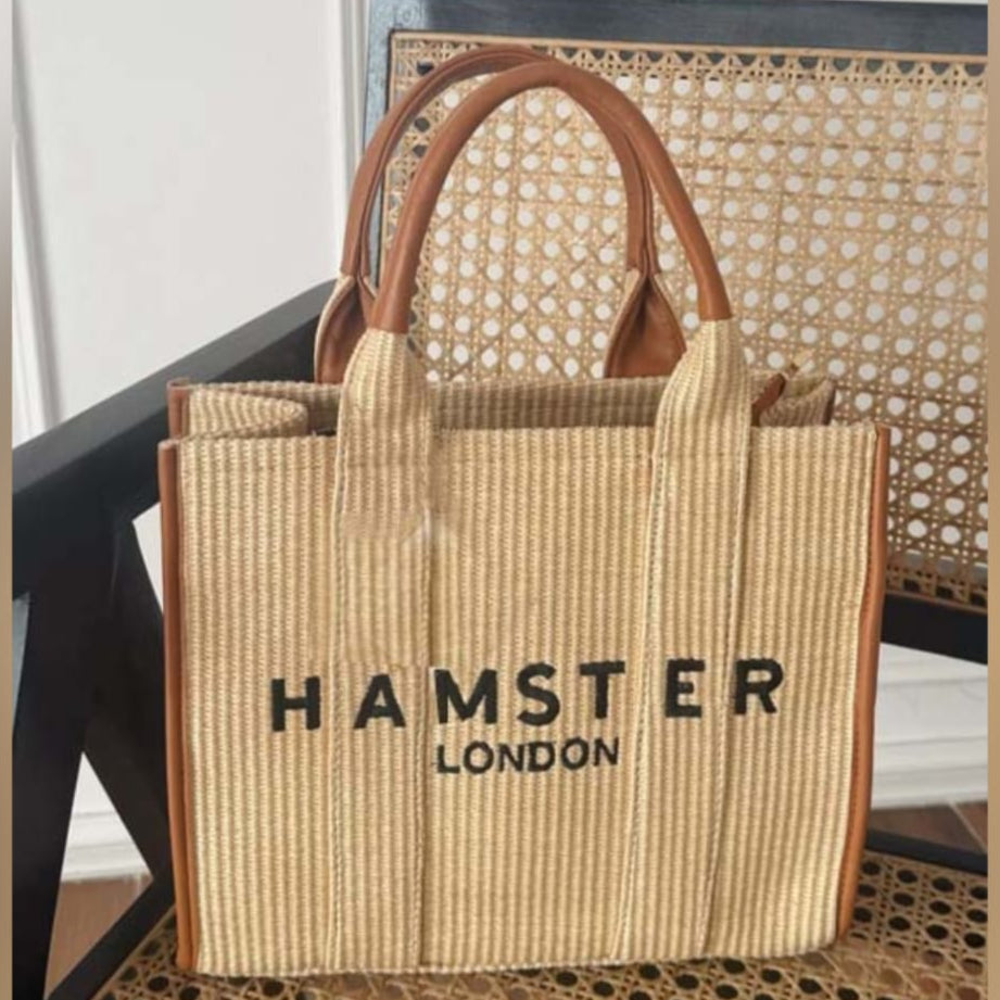 Hamster London Coastline Tote Bag Brown