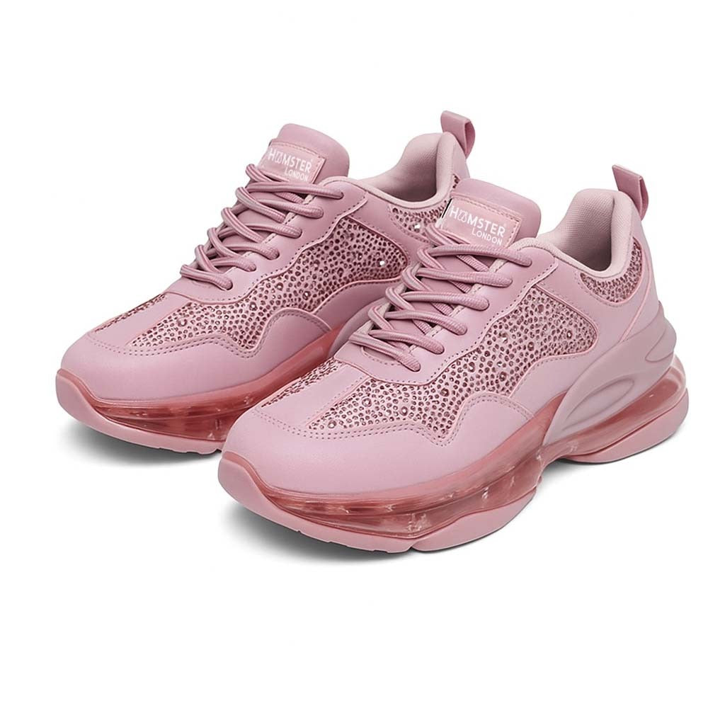 Hamster London Marcella Powder Pink Party Sneakers