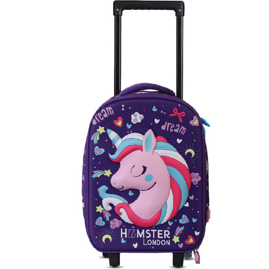 Hamster London BTS Jumbo  Suitcase Purple Unicorn