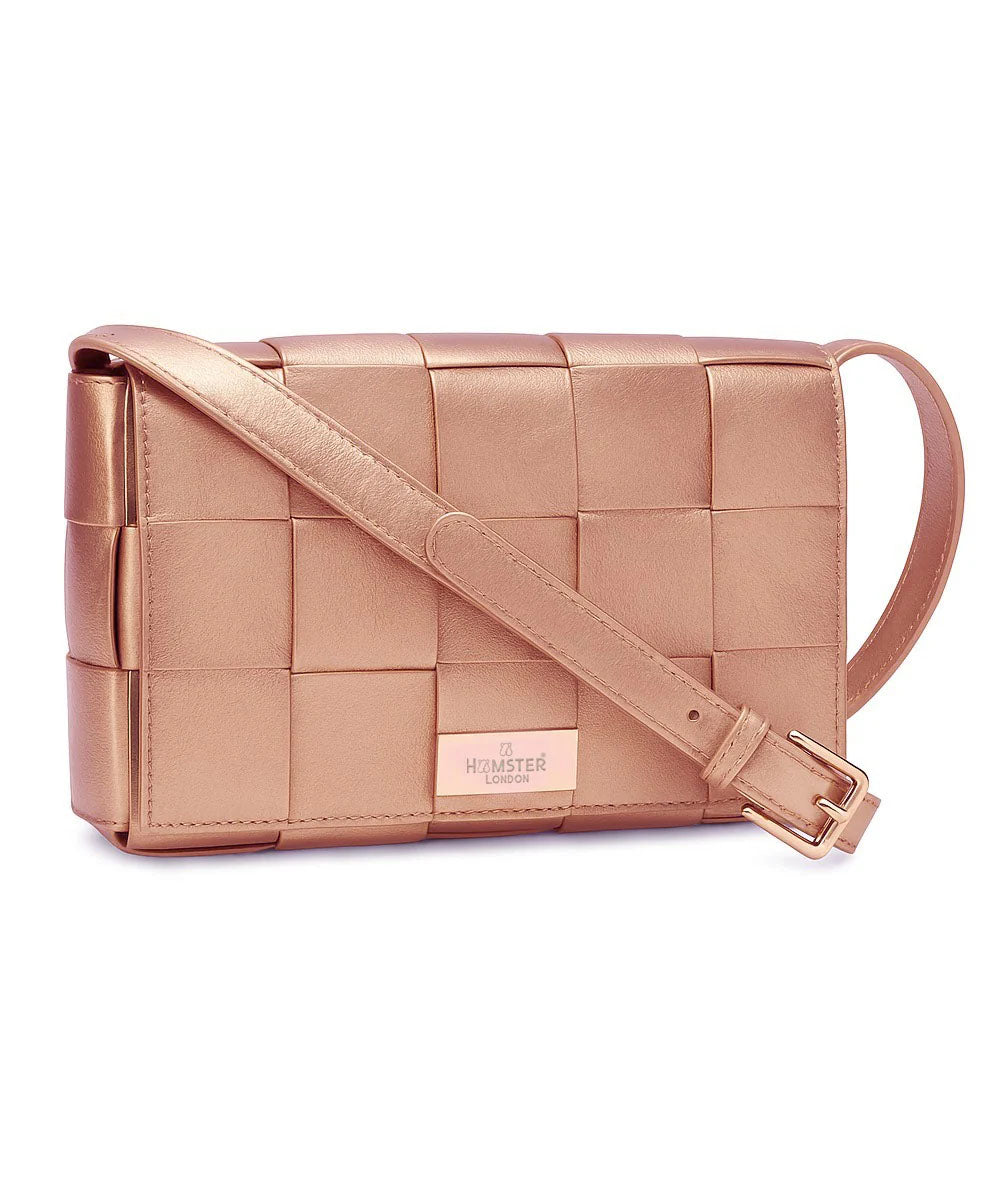 Hamster London Beverley Stellina Crossbody Rose Gold